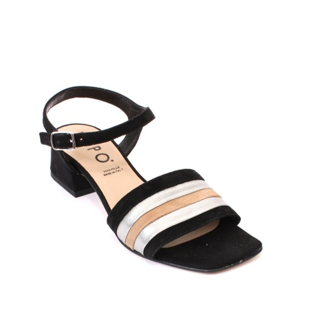 PHIL GATIÈR by REPO 37400 Multicolor Leather Heels Sandals